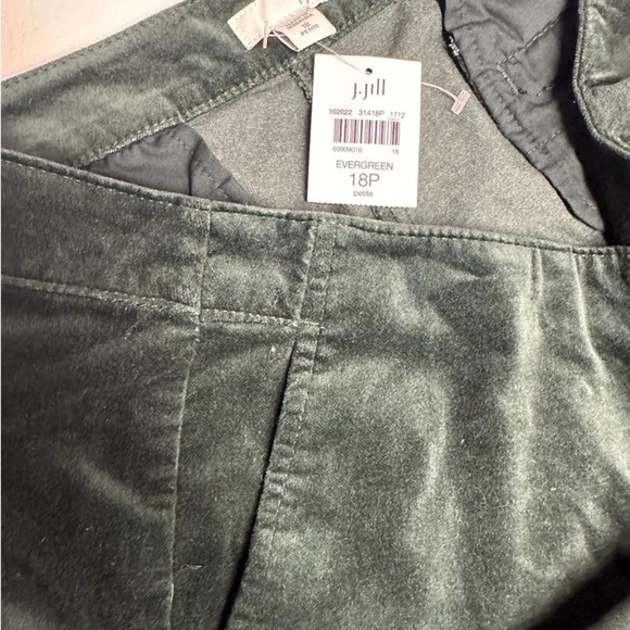 J.Jill velvet Evergreen womens petite pants size 18P nwt - Picture 5 of 7